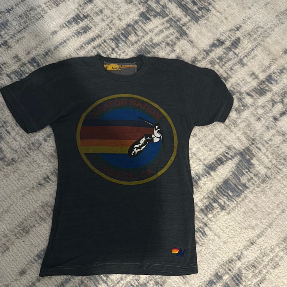Aviator Nation Black Graphic T-Shirt